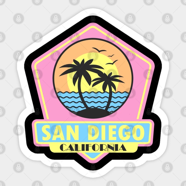 San Diego Vibes Sticker by BVHstudio